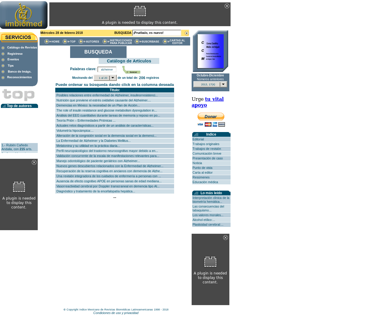Cache grafica http://www.imbiomed.com.mx/1/1/articulos.php?method=searchKeyword&keywords=alzheimer&x=0&y=0  