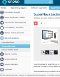Captura de http://www.eneso.es/producto/supernova-lector-ampliador-pantalla